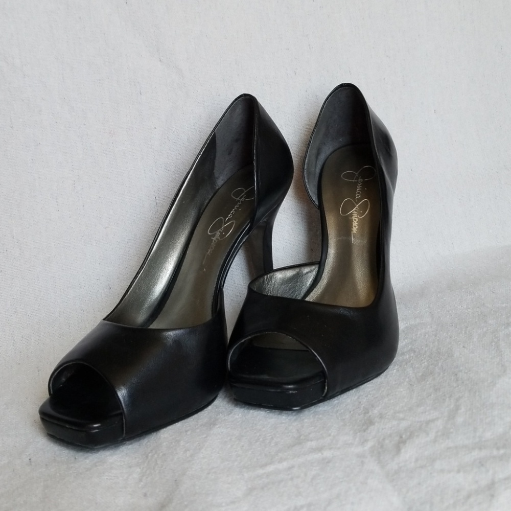 Jessica Simpson peep toe heels